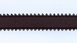 Schulterband, schwarz, kleine Schlaufen seitlich, 15 mm, Reststck 80 cm