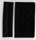 BH Verschluss, schwarz, 5h*3b, ca. 9,5 cm hoch