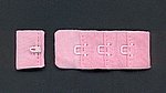 BH Verschluss, rosa, 1h*3b, ca 1,5 cm hoch