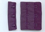 BH Verschluss,  Royal  Purple, dunkel lila, 3H x 2B, ca 5,5 cm hoch