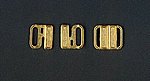 Bikiniverschluss gold Metall, 12mm