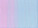 Bi-elastischer Dessousstoff Hlfte rosa Hlfte blau mit Streifen