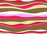 Bi-elastischer Mikrofaser mit Wellenmuster in rot-pink-camelia-grn Tnen