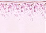 Schweizer Stickerei, rosa ,  mit rosafarbenem Muster, Reststck 55 cm