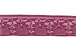 Elastische Spitze, in pink mit zartrosa mit  Bltenranken