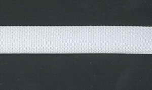 Schulterband, wei,glnzend, 10mm, Reststck 190 cm