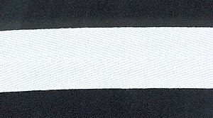 Kperband, wei,25 mm breit, Baumwolle
