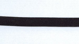 Schulterband, schwarz,  glatt, 10mm, Reststck 80 cm