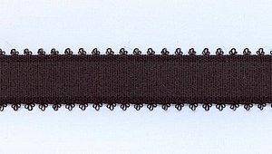 Schulterband, schwarz, kleine Schlaufen seitlich, 15 mm