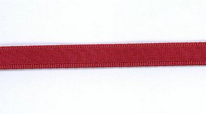 Bgelband, Rubin rosso,  weicher Satin an Hautseite, vorgeformt, Reststck 85 cm