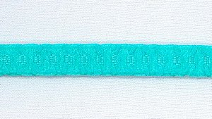 Schulterband, aquamarine, 12 mm, geriffelt