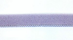 Veloursgummi,  Inspiration Mirage Gray, silber grau, 15 mm