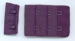 BH Verschluss, Royal  Purple, dunkel lila, 2H x 3B,  ca 4 cm hoch