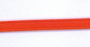 Bgelband, orange, Polyamid Wirkware (Velours) , Reststck 29 cm