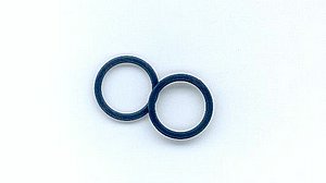 Ringe,  Saxony Blue, 14mm Kunststoff
