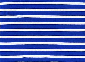 Baumwolljersey bi-elastisch, weiss / blau gestreift, matt, Baumwolle, 92/8, 210